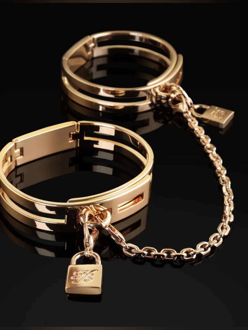 Honey Birdette Gold Bracelet Cuffs - Picture 2 of 5